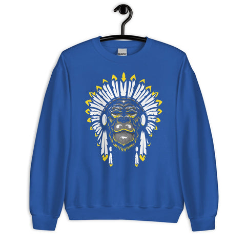 Jacksonville Spirit Sweatshirt – Gorilla in Indian Head Dress